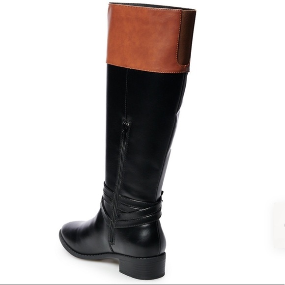 LAST ONE AVAILABLE!! - New SO Women's Knee High Riding Boots Black Brown - Picture 3 of 16